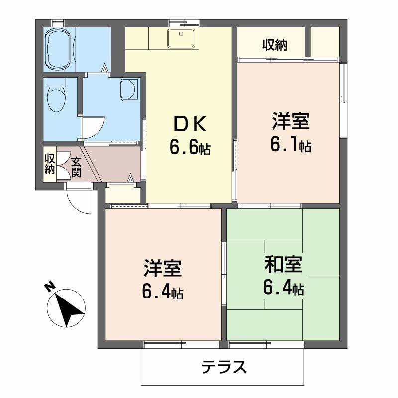 スカイヴィレッジＨの間取り
