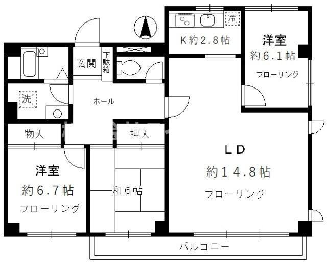 メゾンガーデニアの間取り