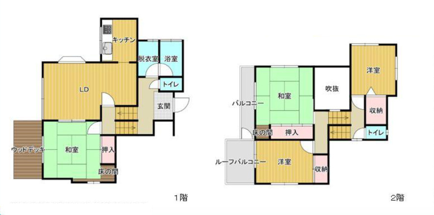 平塚市真田4丁目　中古戸建の間取り