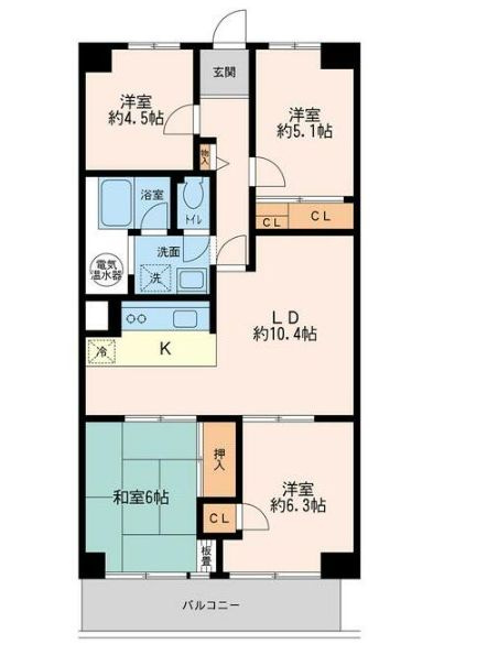 津田沼スカイハイツの間取り