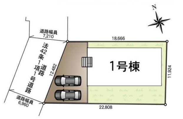 富里市御料第９の区画図