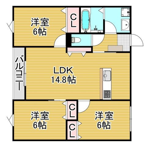 【間取り】 | Taormina下府　★プライスホームなら仲介手数料が無料です★