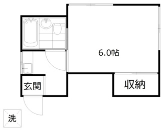 【間取り】 | 藤井アパート | 間取りです。