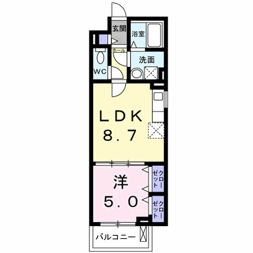 ソフィアコート加古川の間取り