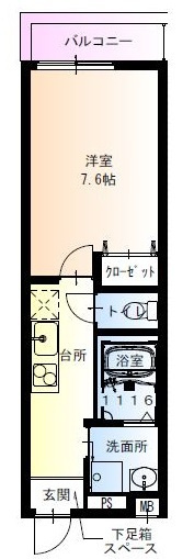 フジパレスあびこ駅東Ⅰ番館の間取り