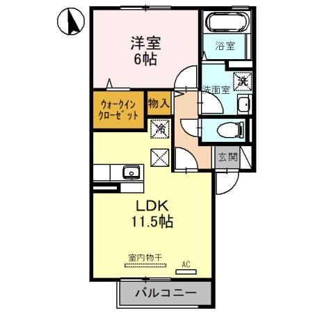 プルーリオン　F棟の間取り