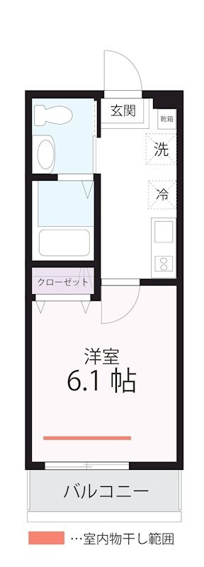 ハーミットクラブハウス神奈川新町 の間取り|間取りです。