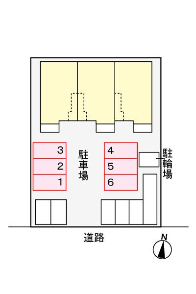 クラリスの駐車場