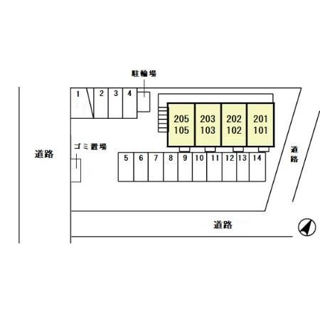 グランドソレイユの区画図