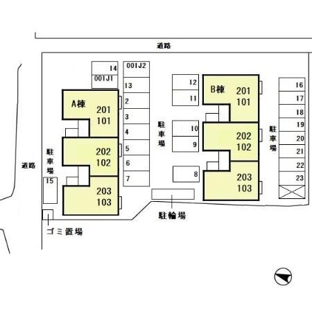 タントミールの区画図
