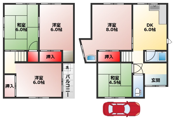 【間取り】 | 深井沢町戸建