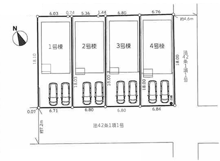 ◎茅ヶ崎市甘沼　新築戸建　3号棟の区画図|区画図◇