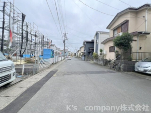 ◎茅ヶ崎市甘沼　新築戸建　3号棟の前面道路含む現地写真|2026.9.19撮影◇