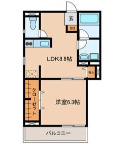 【間取り】 | フォレ・ロワール夏目坂