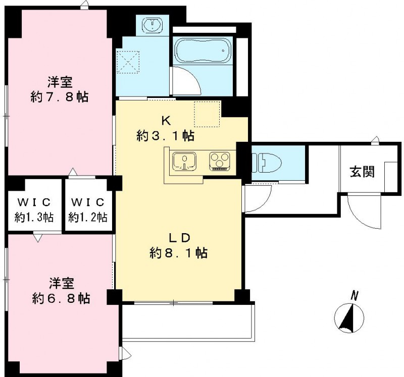 ディアマンテの間取り