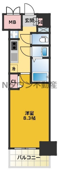 【間取り】 | プレサンス大須観音ディオ | 間取りです
