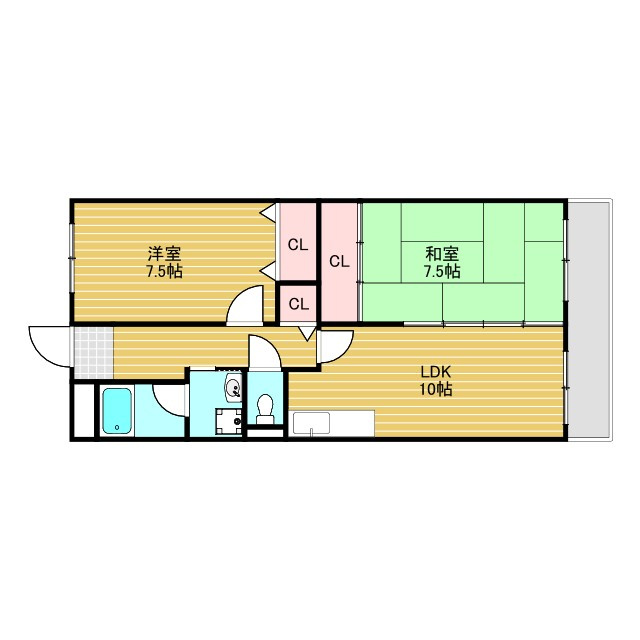 エトワール小松の間取り