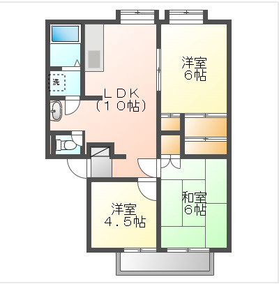 【間取り】 | ひかりハイツA