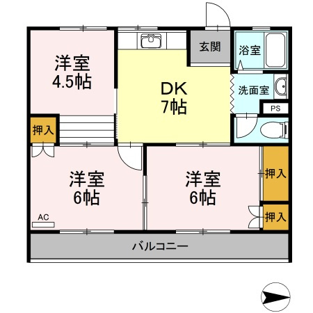 【間取り】 | 大森サンハイム