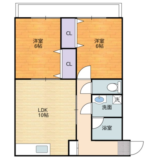 【間取り】 | 成広伊田コーポ