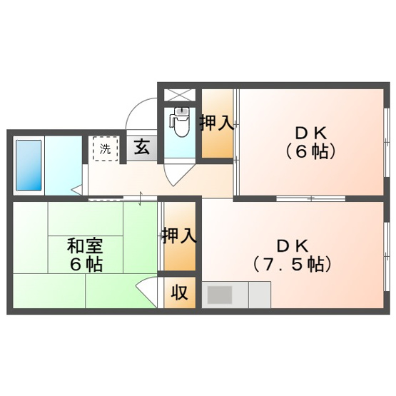 【間取り】 | プレジール東川原