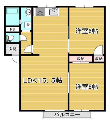 【間取り】 | コーポサンフル