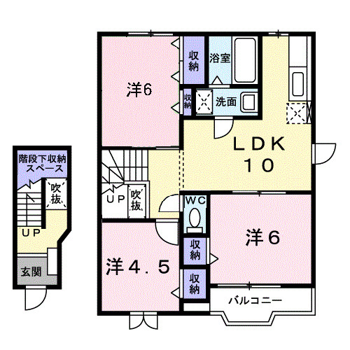 【間取り】 | クレストタウンメイプルＤ