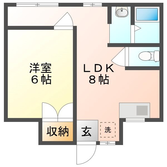 【間取り】 | レジデンス伊島A棟