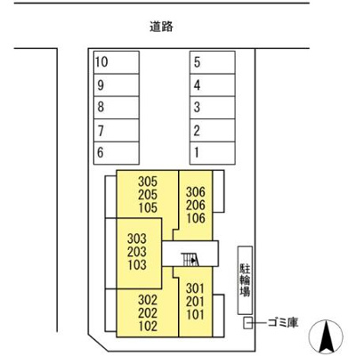 【区画図】 | アルシオネ岡山駅西