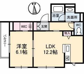 【間取り】 | フルールＫ　