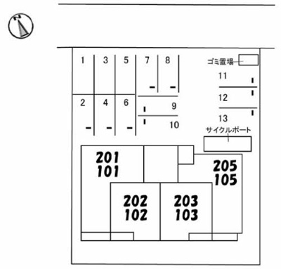【駐車場】 | グランヴェールⅢ　