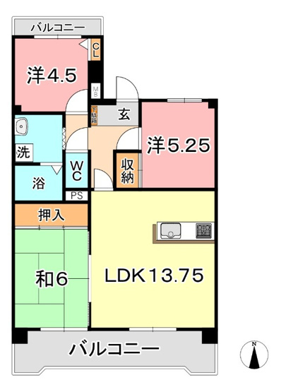 【間取り】 | 清幸マンション野田