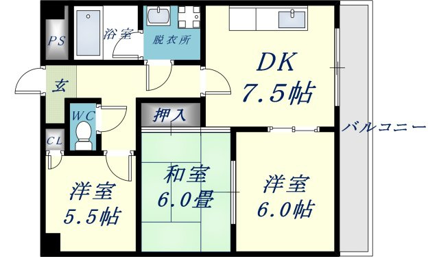 鴻池クレストの間取り