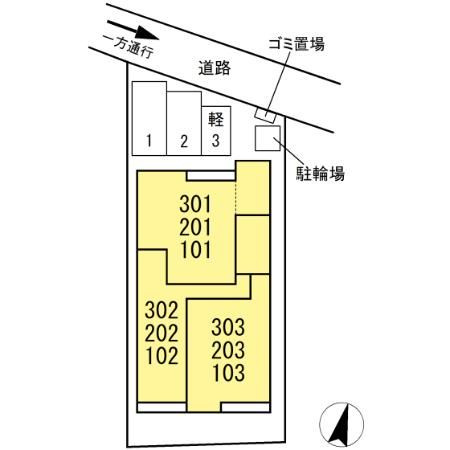 Lumoriaの区画図