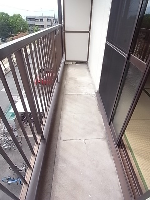 平井マンションのバルコニー