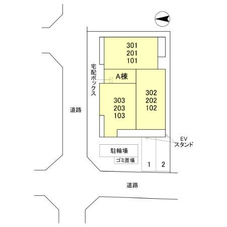 TORISIA千里丘Ⅰの区画図