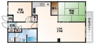 【間取り】 | コスモハイツ上野