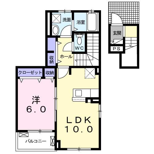 プランドール・Ⅲの間取り|間取図