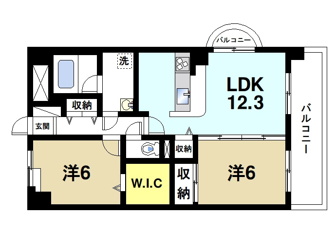 アイリスハイツ7号館の間取り