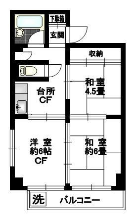 小石川コーポビアネーズの間取り