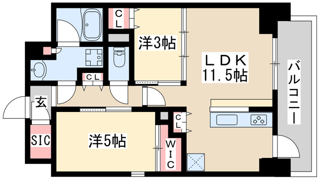 【間取り】 | シーズンフラッツ緑地公園