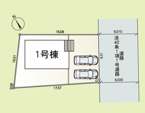 牛久市小坂町第7　新築戸建の区画図
