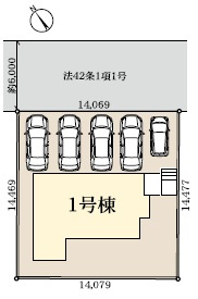 千葉市花見川区横戸台の区画図