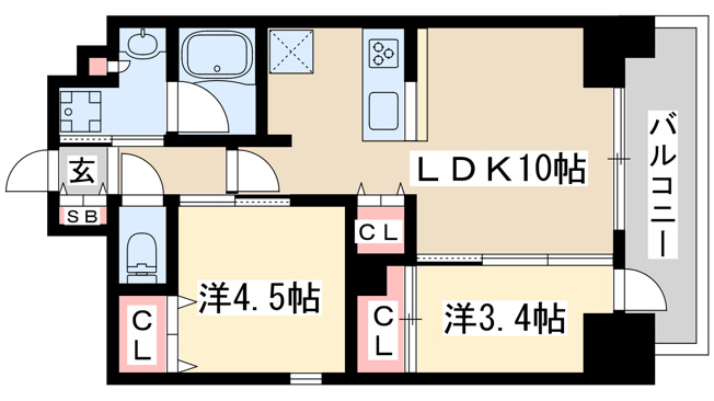 【間取り】 | シーズンフラッツ緑地公園