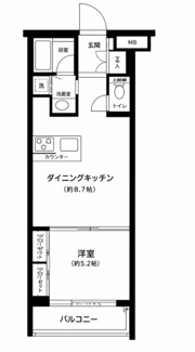 【間取り】 | デュオ・スカーラ高輪 | 間取りです。