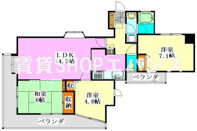 【間取り】 | グリーンパーク船橋