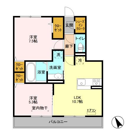 【間取り】 | エスポワール