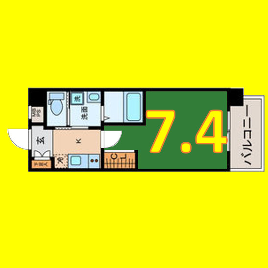 アヴェニール　ヤサカ　名古屋市賃貸　仲介手数料無料の間取り