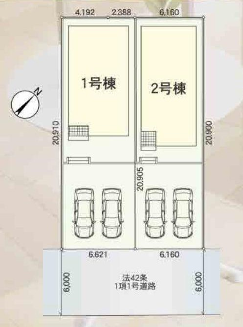 碧南市日進町2丁目103番3の一部『仲介手数料無料』新築一戸建て・建売の区画図