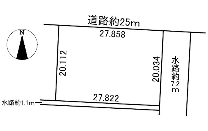 土地　北一色2丁目の土地図